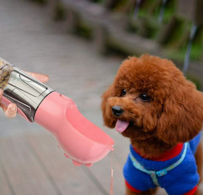 4 in 1 Portable Dog Water Bottle